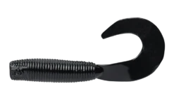 Daiwa Baitjunkie 2.5″ Grub Soft Plastics -Fishing Gear Shop BAITJUNKIEGRUB25BLACKUV 1080x