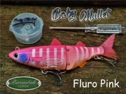 BARAMBAH LURES BABY MULLET 120MM -Fishing Gear Shop Baby Mullet Fluro Pink 389ada34 903e 4593 ba87 78dec326113b 1024x1024
