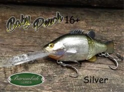 BARAMBAH LURES BABY PERCH 16’+ -Fishing Gear Shop Baby Perch 16 Silver Web Pic 1024x1024