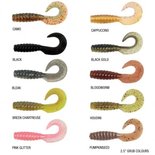 Berkley Powerbait 2.5″ Grub Plastics 1 Berkley Powerbait 2.5″ Grub Plastics