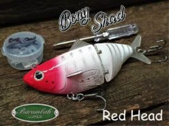BARAMBAH LURES BONY SHAD 120 -Fishing Gear Shop Bony Shad Red Head 1024x1024