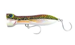Nomad Chug Norris Popper 150mm -Fishing Gear Shop CHUG150 CHARTREUSEORANGEMACKEREL