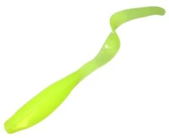 Zman 5″ Streakz Curly Tailz Plastics -Fishing Gear Shop Hot Chartreuse