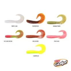 Berkley Gulp 4″ Jigging Grub Plastics -Fishing Gear Shop Jiggin grub variety