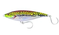 Nomad Madscad 150mm Sinking Stickbait -Fishing Gear Shop MADSCAD150 COMCHARTEUSEORANGEMACKEREL