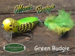BARAMBAH MANIC BUDGIE -Fishing Gear Shop Manic Budgie Green 590x