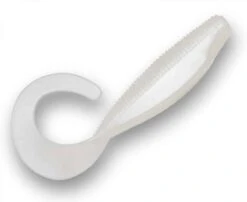 Zman 4″ Streakz Curly Tail Plastics -Fishing Gear Shop Pearl 1