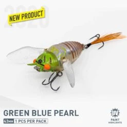 CHASEBAITS RIPPLE CICADA 43MM -Fishing Gear Shop RC43 02 Green Blue Pearl