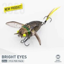 CHASEBAITS RIPPLE CICADA 43MM -Fishing Gear Shop RS43 06 Bright Eyes