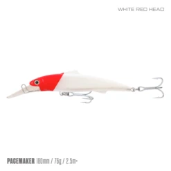 SAMAKI PACEMAKER 180 D -Fishing Gear Shop Samaki Pacemaker 180D White Red Head b95cb958 0146 4d6c 83b3 6b7226e2d972 800x