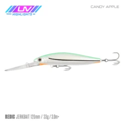 SAMAKI REDIC JERKBAIT DS100 -Fishing Gear Shop Samaki Redic DS120 Candy Apple UV 1bf3c8ca 6db1 4d1a 9a3d 51b323e612b4 800x 1