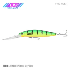 SAMAKI REDIC JERKBAIT DS100 -Fishing Gear Shop Samaki Redic DS120 Fire Tiger UV 433b4747 0d4b 433a bd2a 6d7466a8c384 800x 1