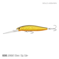 SAMAKI REDIC JERKBAIT DS100 -Fishing Gear Shop Samaki Redic DS120 Gold Assassin 5f28b947 a863 4360 8c72 3547c9310cff 800x 1