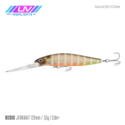 SAMAKI REDIC JERKBAIT DS100 -Fishing Gear Shop Samaki Redic DS120 Sandstorm UV 59fdee24 0fe7 418c ae3f b6d3bd3e5633 800x 1