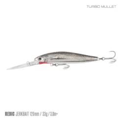 SAMAKI REDIC JERKBAIT DS100 -Fishing Gear Shop Samaki Redic DS120 Turbo Mullet 605d9f17 5d57 4add 860c 31196452a6a9 800x 1