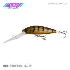 SAMAKI REDIC JERKBAIT DS60 -Fishing Gear Shop Samaki Redic DS60 Dirty Prawn UV 25de5873 5a25 4bc4 acd0 3049a25c9452 800x