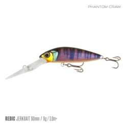 SAMAKI REDIC JERKBAIT DS60 -Fishing Gear Shop Samaki Redic DS60 Phantom Craw 9f55e77d 52a7 440a ab4b d11ea2a745ee 800x