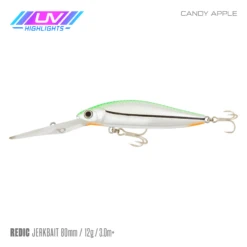 SAMAKI REDIC JERKBAIT DS80 -Fishing Gear Shop Samaki Redic DS80 Candy Apple UV ab34593e d930 47df 8413 fd7917da3d70 800x