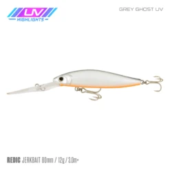 SAMAKI REDIC JERKBAIT DS80 -Fishing Gear Shop Samaki Redic DS80 Grey Ghost UV f21714af 502e 475c 9236 2e776d1b7068 800x