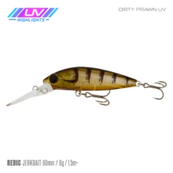 SAMAKI REDIC JERKBAIT MS60 24 SAMAKI REDIC JERKBAIT MS60 -Fishing Gear Shop Samaki Redic MS60 Dirty Prawn UV 80c2f3b4 a84a 4213 a6f7 ff6561fad80f 800x