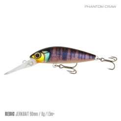 SAMAKI REDIC JERKBAIT MS60 19 SAMAKI REDIC JERKBAIT MS60 -Fishing Gear Shop Samaki Redic MS60 Phantom Craw dc15b4a2 b224 41a5 826d fd062a42a6e3 800x