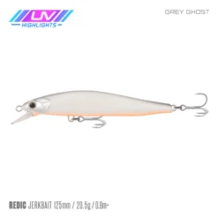 SAMAKI REDIC JERKBAIT SF125 16 SAMAKI REDIC JERKBAIT SF125 -Fishing Gear Shop Samaki Redic SF125 Grey Ghost UV e2fa4495 09dd 4ee2 be6e a233ce0cef77 800x 1