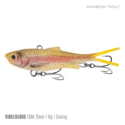 Samaki Vibelicious 70MM/10G Soft Vibe -Fishing Gear Shop Samaki Vibelicious Fork 70mm 10g Rainbow Trout 800x