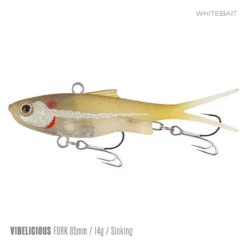 Samaki Vibelicious 85MM/14G Soft Vibe -Fishing Gear Shop Samaki Vibelicious Fork 85mm 14g Whitebait 800x