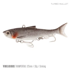 Samaki Vibelicious Thumper 125MM/30G Soft Vibe 36 Samaki Vibelicious Thumper 125MM/30G Soft Vibe -Fishing Gear Shop Samaki Vibelicious Thumpertail 125mm 30g Turbo Mullet 800x