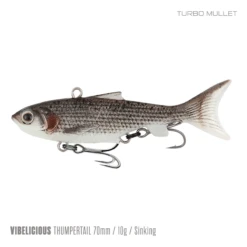 Samaki Vibelicious Thumper 70MM/11G Soft Vibe -Fishing Gear Shop Samaki Vibelicious Thumpertail 70mm 11g Turbo Mullet 800x