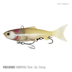 Samaki Vibelicious Thumper 70MM/11G Soft Vibe -Fishing Gear Shop Samaki Vibelicious Thumpertail 70mm 11g Whitebait 800x
