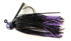 VEX BASSIN FODDER FOOTBALL HEAD 3/16 -Fishing Gear Shop black n purple 2